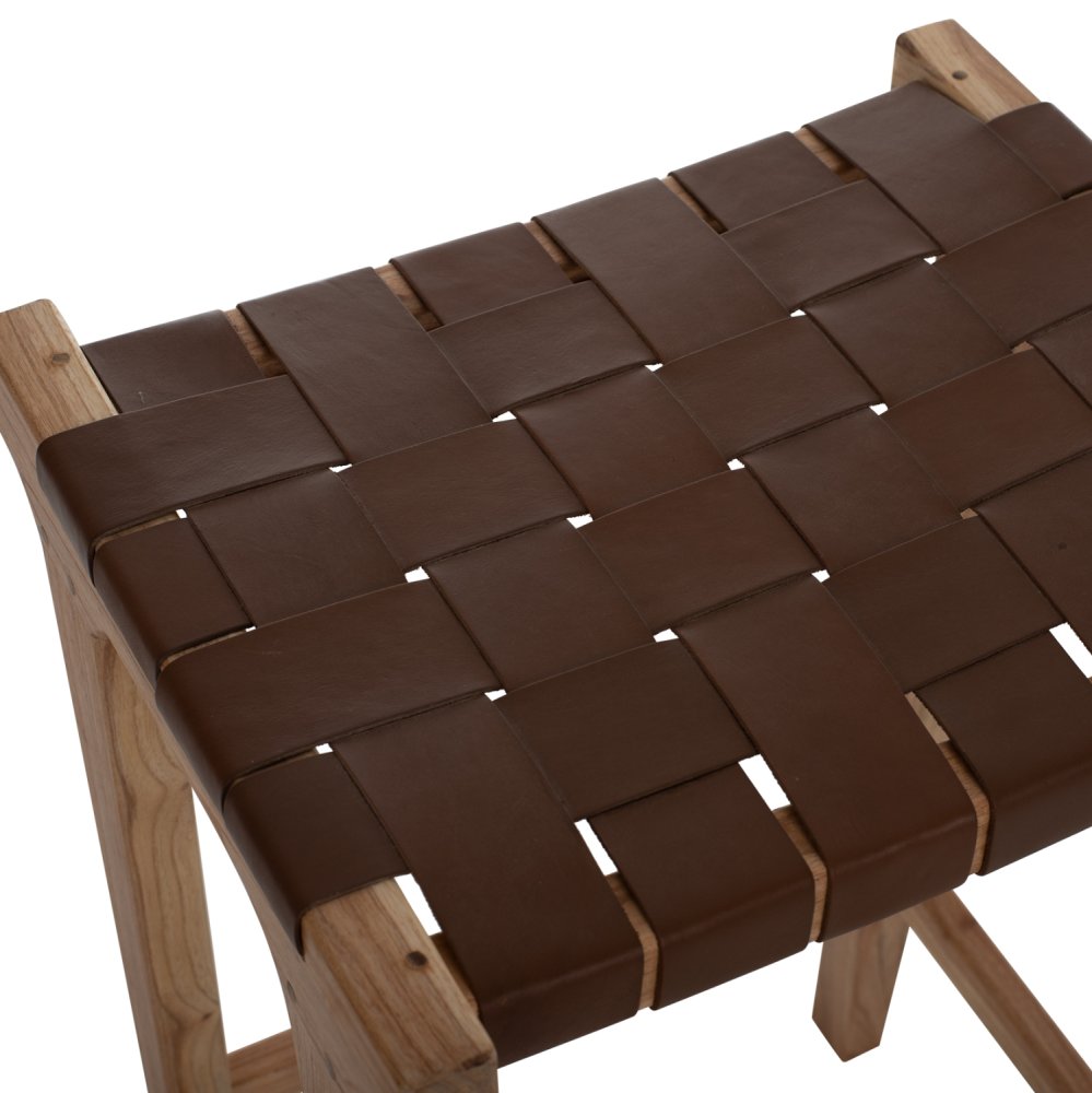 BARHOCKER MASSIVES TEAK NATUR 40X35X65H
