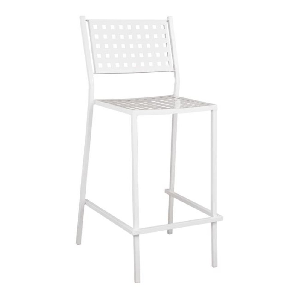 Bar stool “Zeta” in white