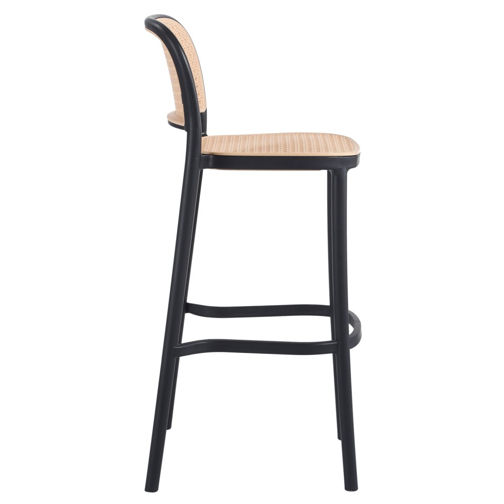SCHWARZ-BEIGER POLYPROPYLEN-HOCKER 41x53x103 cm