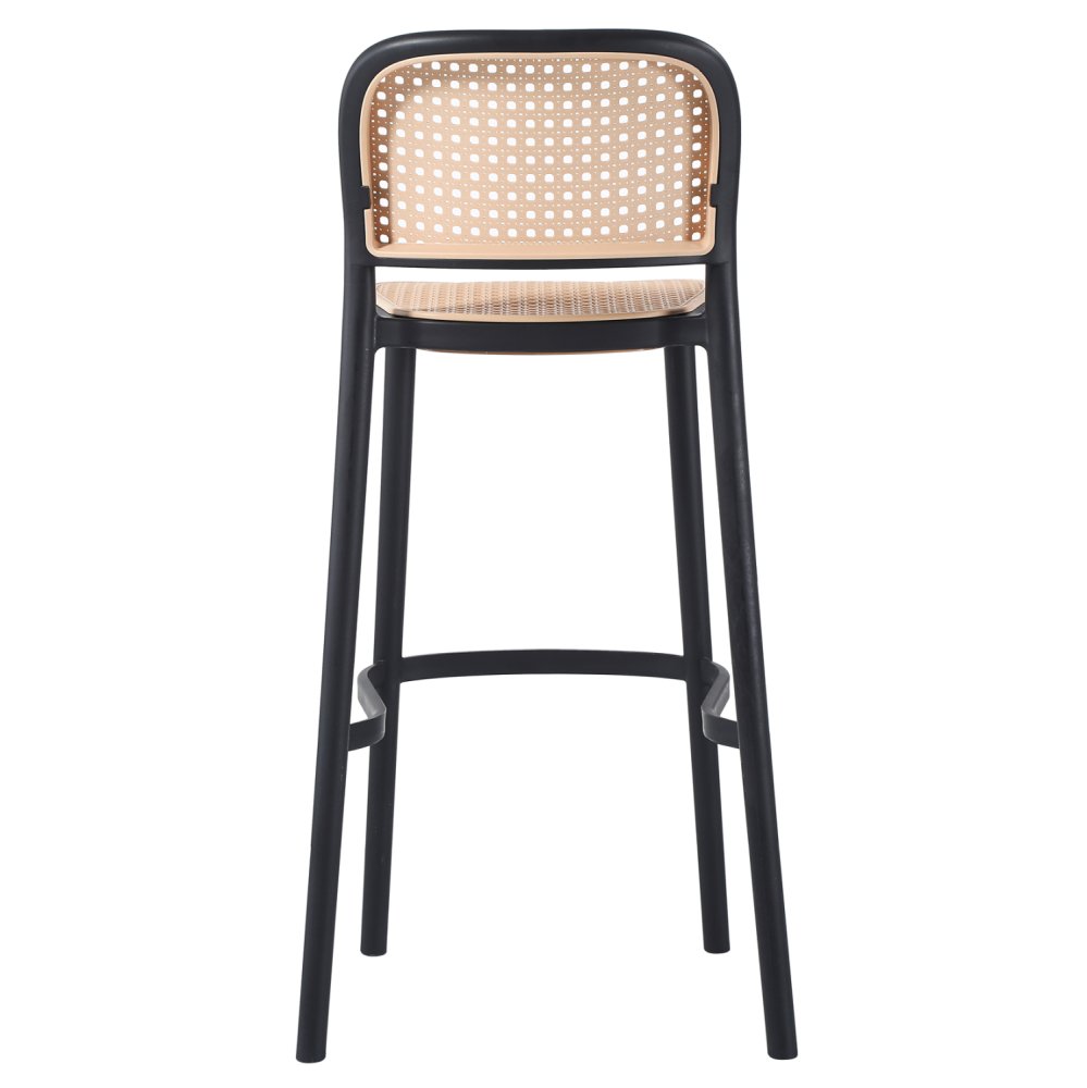 SCHWARZ-BEIGER POLYPROPYLEN-HOCKER 41x53x103 cm