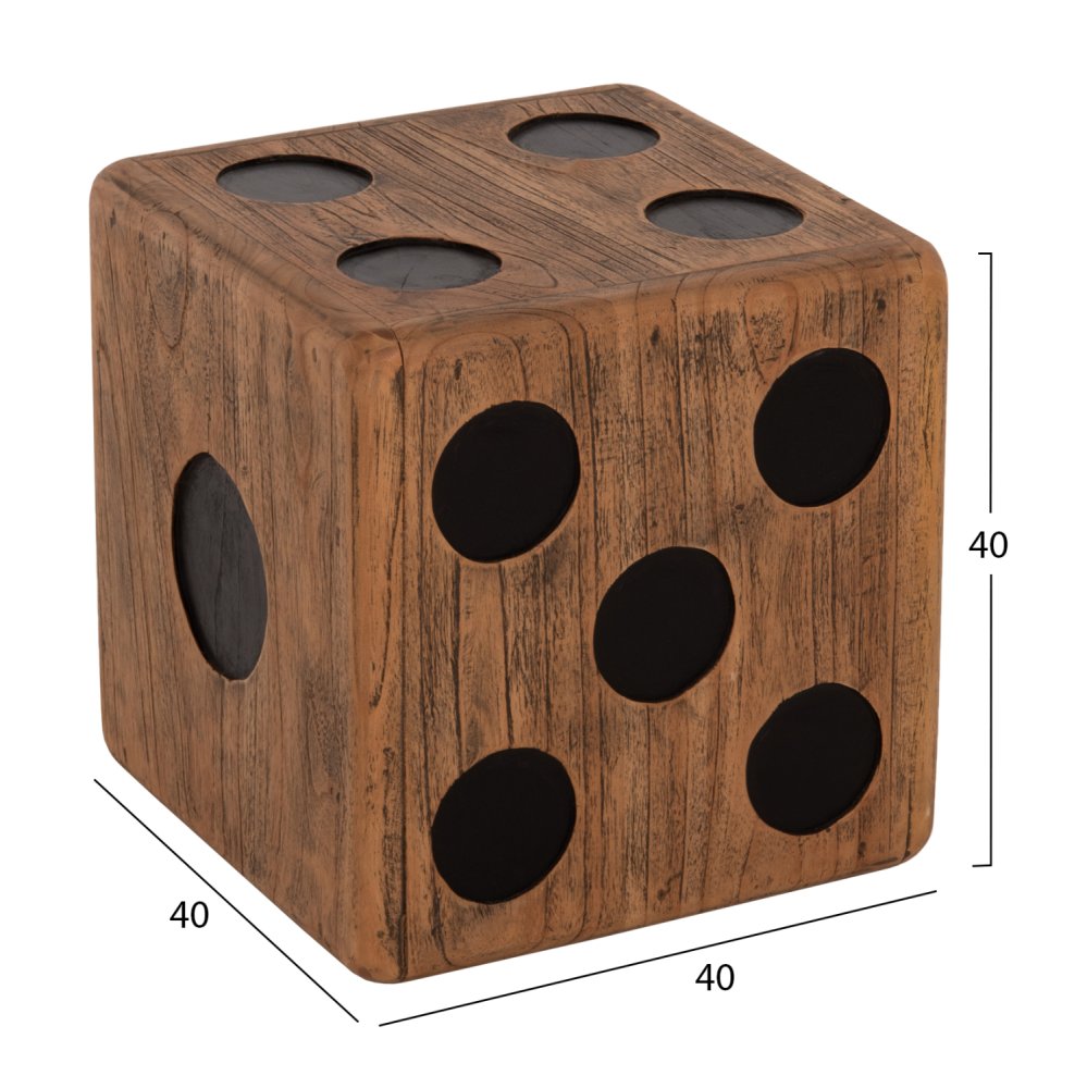ΣΚΑΜΠΟ ΖΑΡΙ ΞΥΛΟ ΤΕΑΚ ΣΕ ΚΑΡΥΔΙ ΧΡΩΜΑ 40x40x40 εκ.