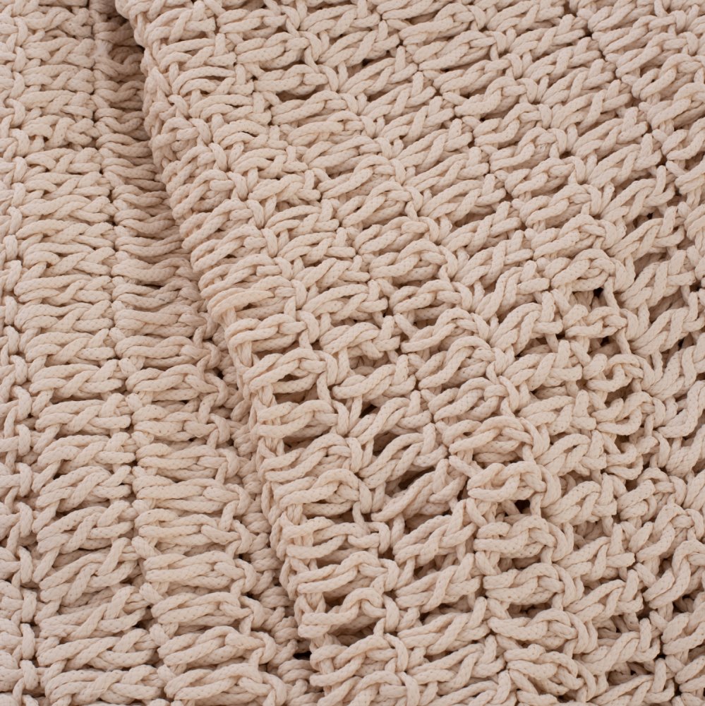 MACRAME SUNSHADE BEIGE COLOR, 300X300CM