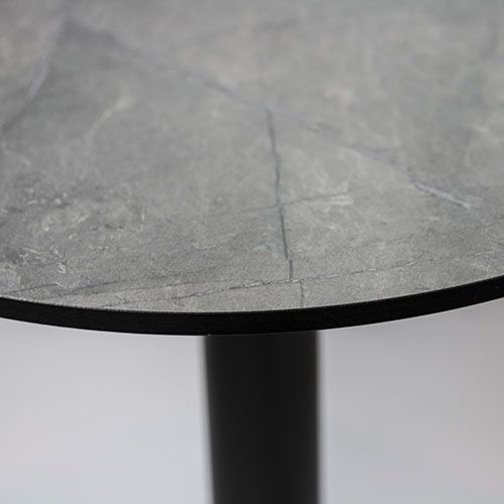 HPL Tischplatte "Enfiber Nereta Grey" Ø80cm 12mm Dicke