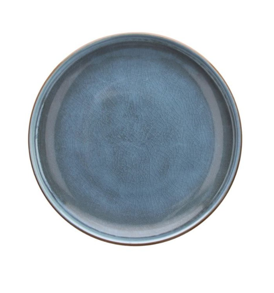 Flacher Teller Tognana Terra in Blau Ø28 cm 6 Set
