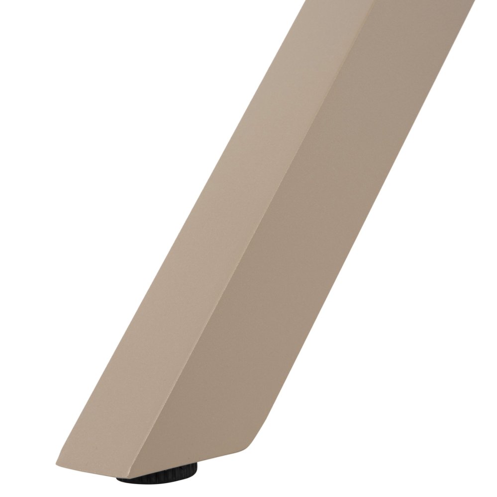 RECHTECKIGER ALUMINIUMTISCH CHAMPAGNERFARBE-POLYWOOD IN NATURHOLZ 150x89,5x73H