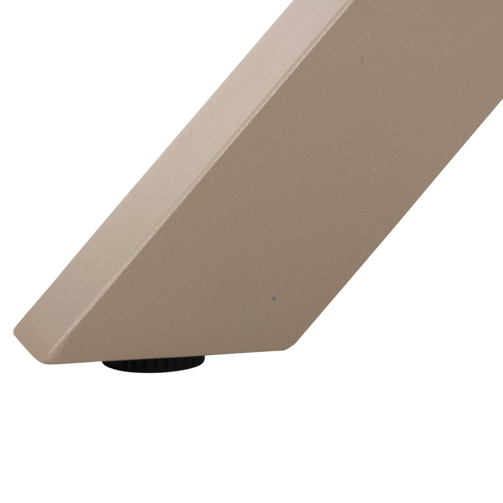 RECHTECKIGER ALUMINIUMTISCH CHAMPAGNER-POLYWOOD NATURAL 219,5x89,5x73H