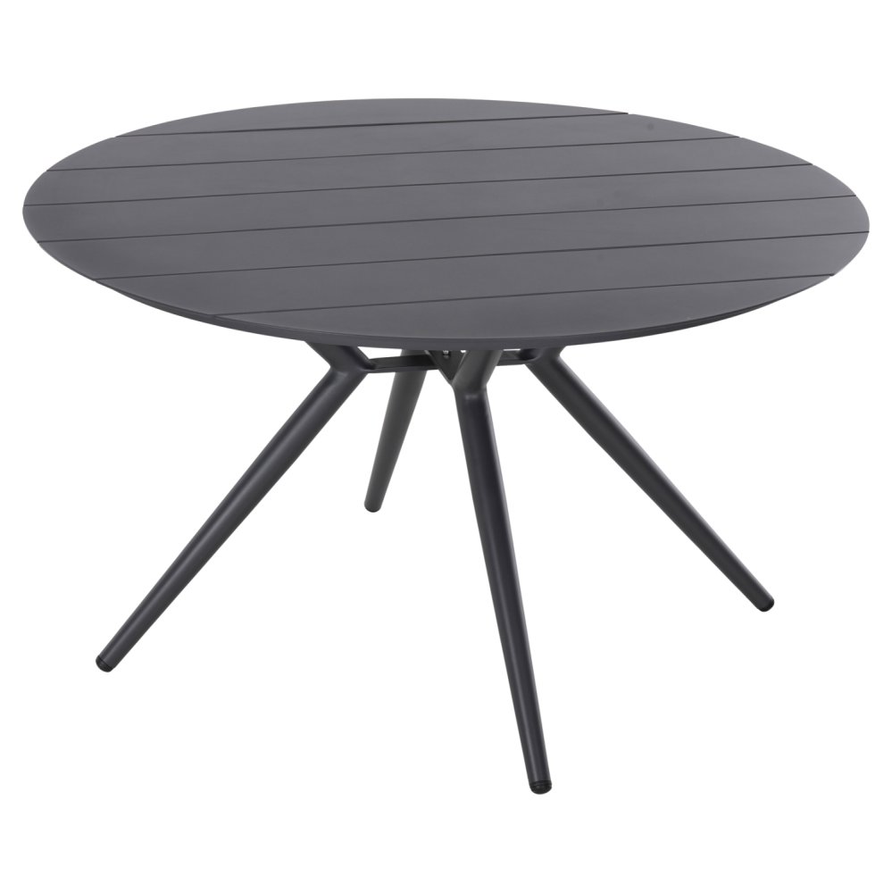 Runder Gartentisch, höher, ANTHRAZIT, ALUMINIUM, Φ126Χ73Hcm