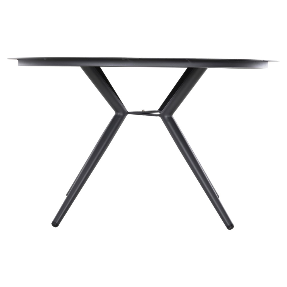 Runder Gartentisch, höher, ANTHRAZIT, ALUMINIUM, Φ126Χ73Hcm