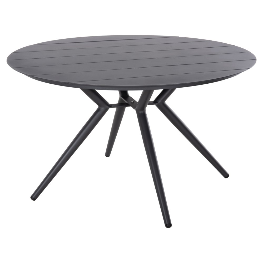 Runder Gartentisch, höher, ANTHRAZIT, ALUMINIUM, Φ126Χ73Hcm