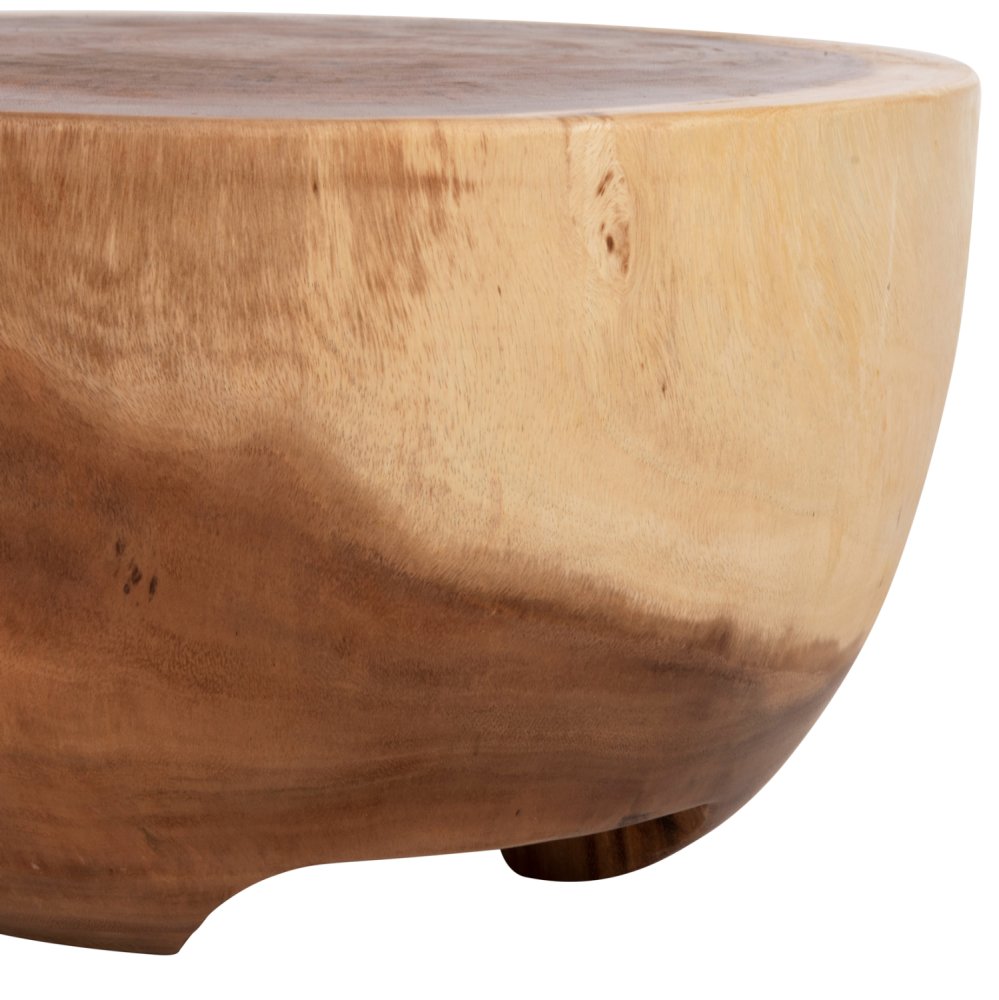 BEISTELLTISCH POMPU MASSIVES SUARHOLZ Φ58x33,5Hcm