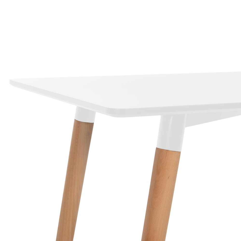 Rechteckiger weißer Tisch 120x80x73H cm