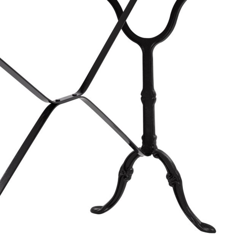 Komplett-Tisch aus Gusseisen mit Marmoroberfläche 100x60x72 cm