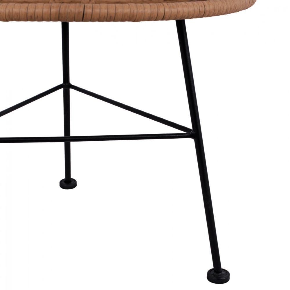 Moderner Tisch „Allegra I“ in Beige Schwarz
