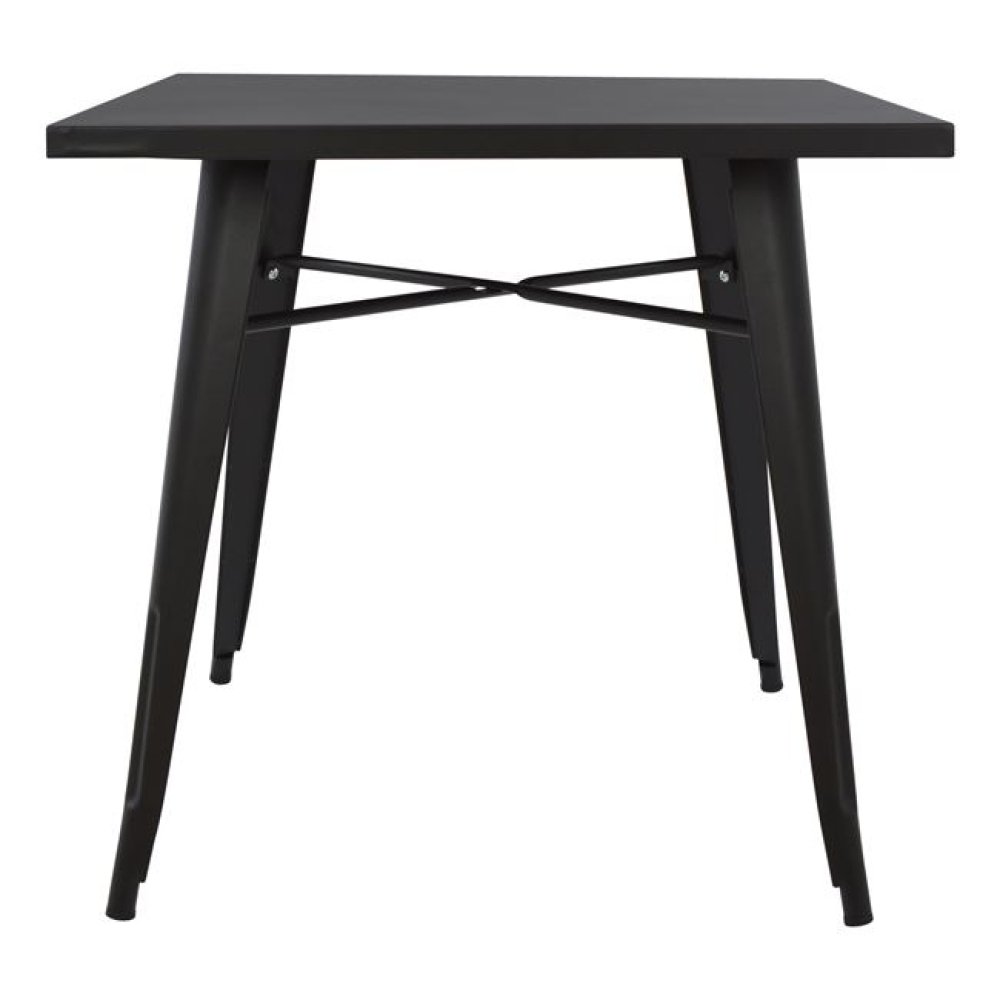Μεταλλικό τραπέζι σε μαύρο ματ χρώμα 80x80x76cm