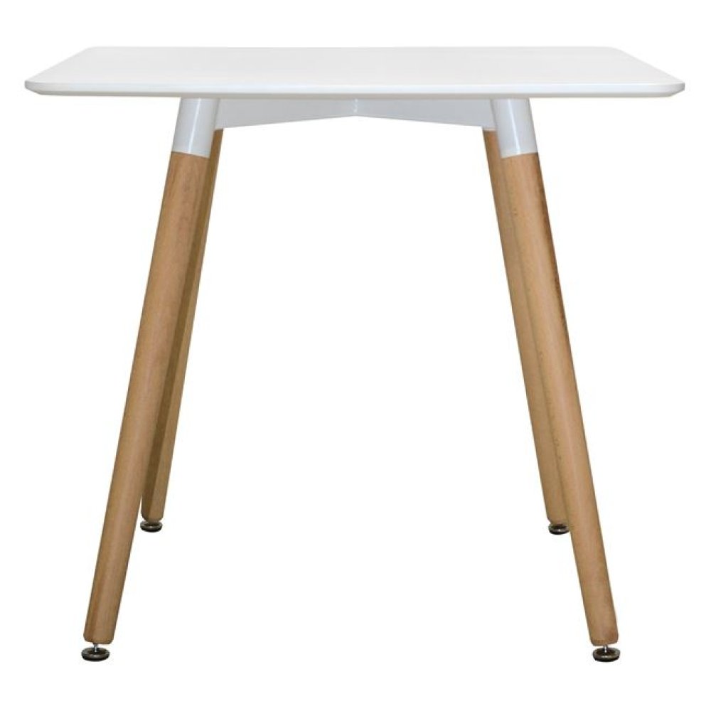 Kleiner Esstisch mit modernem Design in weiß
