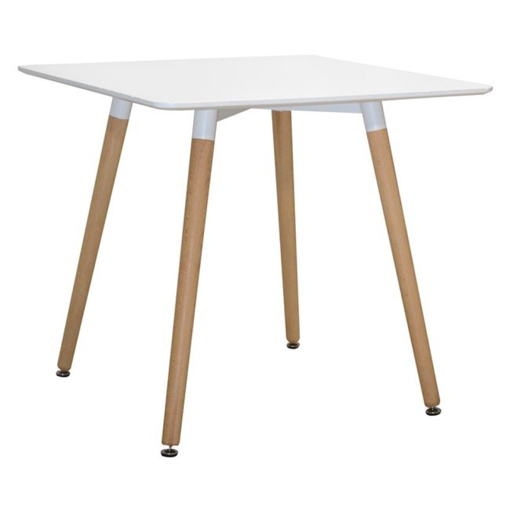 Kleiner Esstisch mit modernem Design in weiß