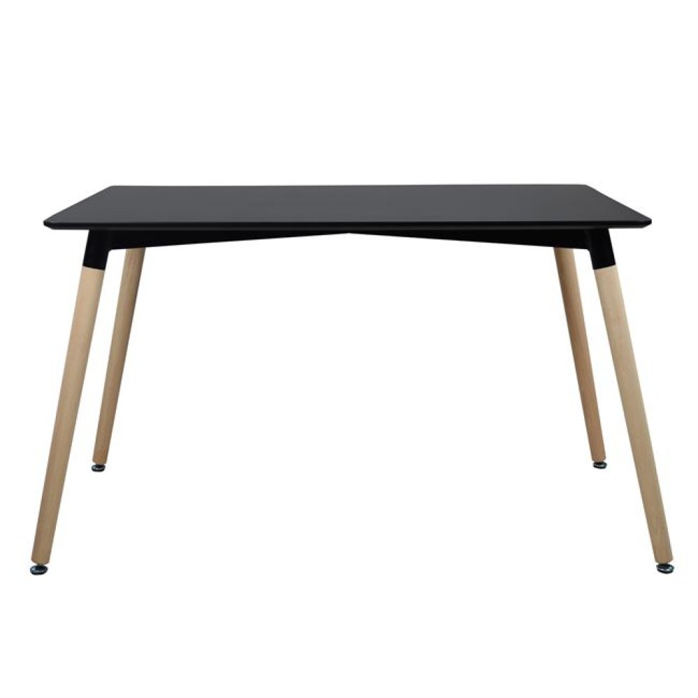 Rechteckiger schwarzer Tisch 120x80x73H cm