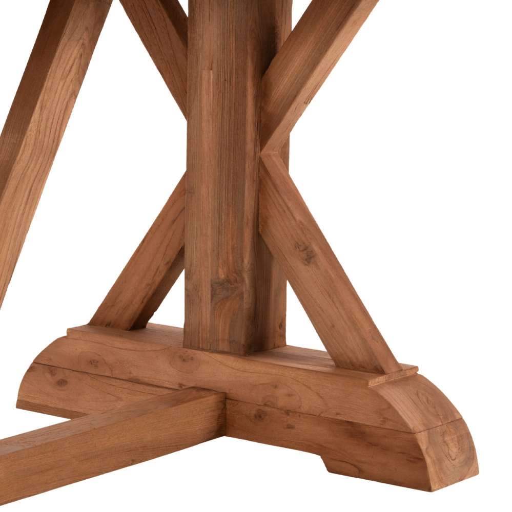 ESSTISCH KRONOS RECYCELTES TEAKHOLZ IN NATURAL 240x100x75 cm