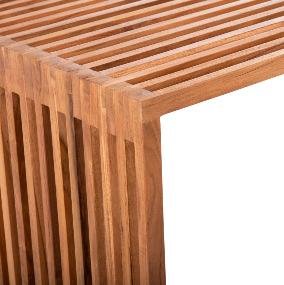 COUCHTISCH NYA TEAKHOLZ IN NATURFARBE 1STÜCK 100x50x45H cm