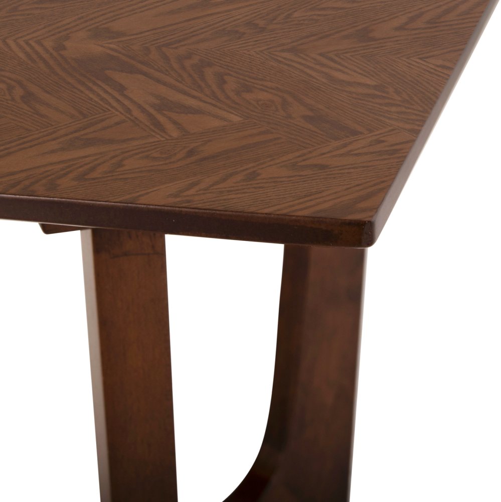 Couchtisch MDF mit speziellem Eschenfurnier in der Farbe Walnuss, 120 x 60 x 45 cm