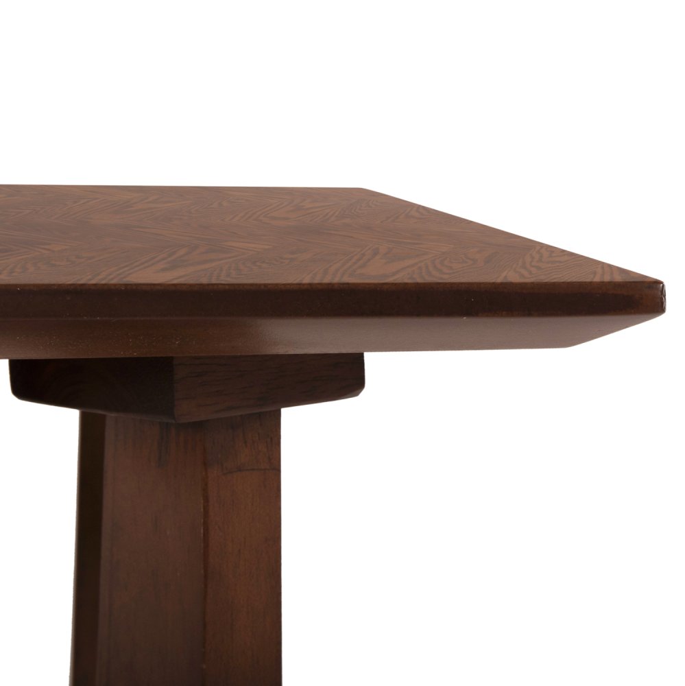 Couchtisch MDF mit speziellem Eschenfurnier in der Farbe Walnuss, 120 x 60 x 45 cm