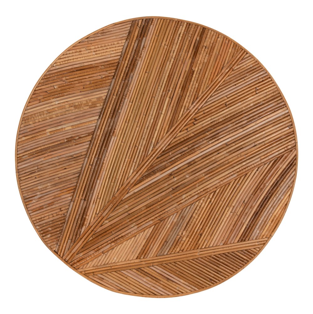 COUCHTISCH RUND GATSBY RATTAN IN NATÜRLICHER FARBE Φ100x50Hcm