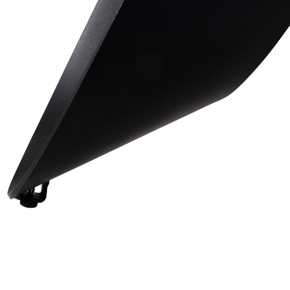 RUNDER ESSTISCH TISCHPLATTE AUS GRAUEM MARMOR UND KERAMIK, SCHWARZE METALLBEINE, Φ135 x 74 Hcm