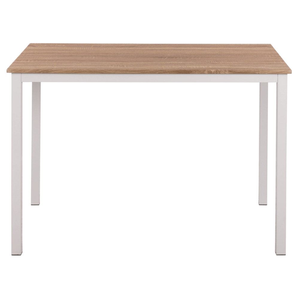 ESSTISCH SONAMA MDF-WEIßE METALLBEINE 120X80Χ75Hcm