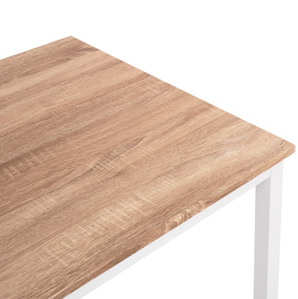 ESSTISCH SONAMA MDF-WEIßE METALLBEINE 120X80Χ75Hcm