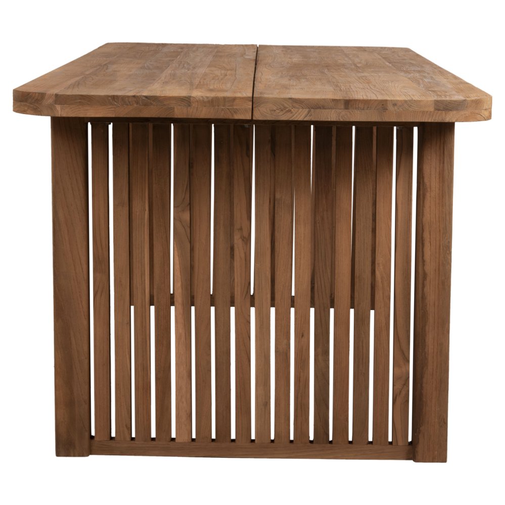 ESSTISCH BONTANG RECYCELTES TEAK IN NATÜRLICHER RUSTIKALFARBE 200x90x76Hcm