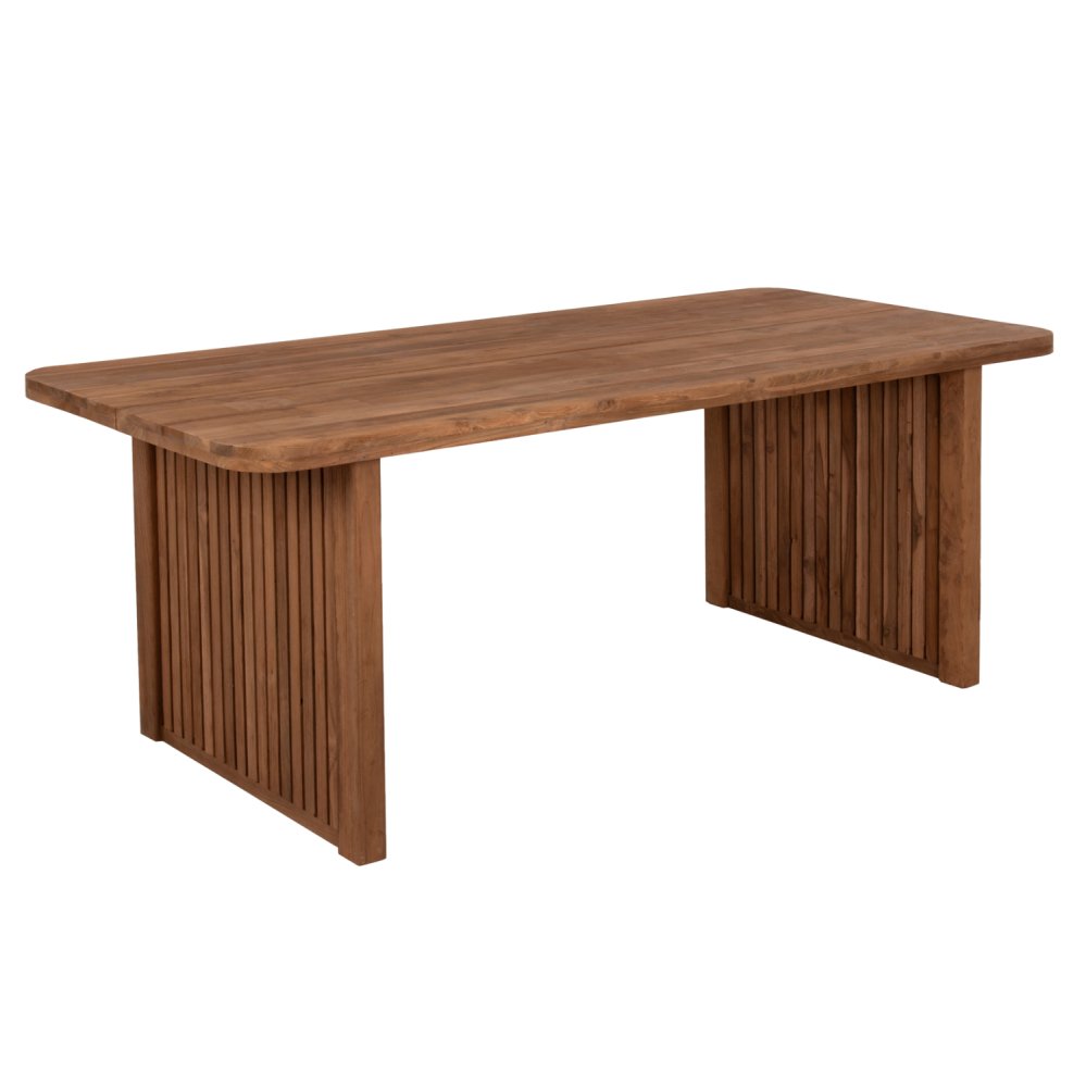 ESSTISCH BONTANG RECYCELTES TEAK IN NATÜRLICHER RUSTIKALFARBE 200x90x76Hcm
