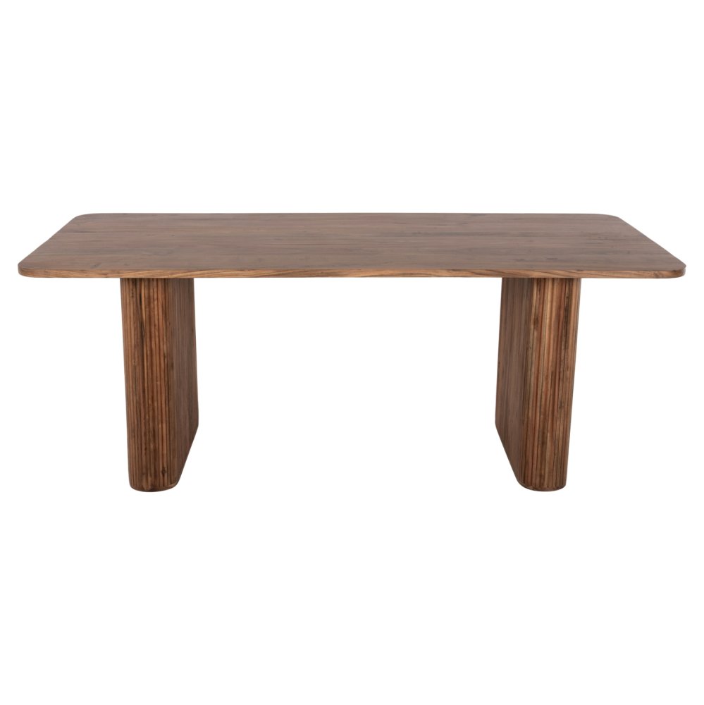 ESSTISCH MASSIVES AKAZIENHOLZ IN NATUR 200,5x100x72Hcm