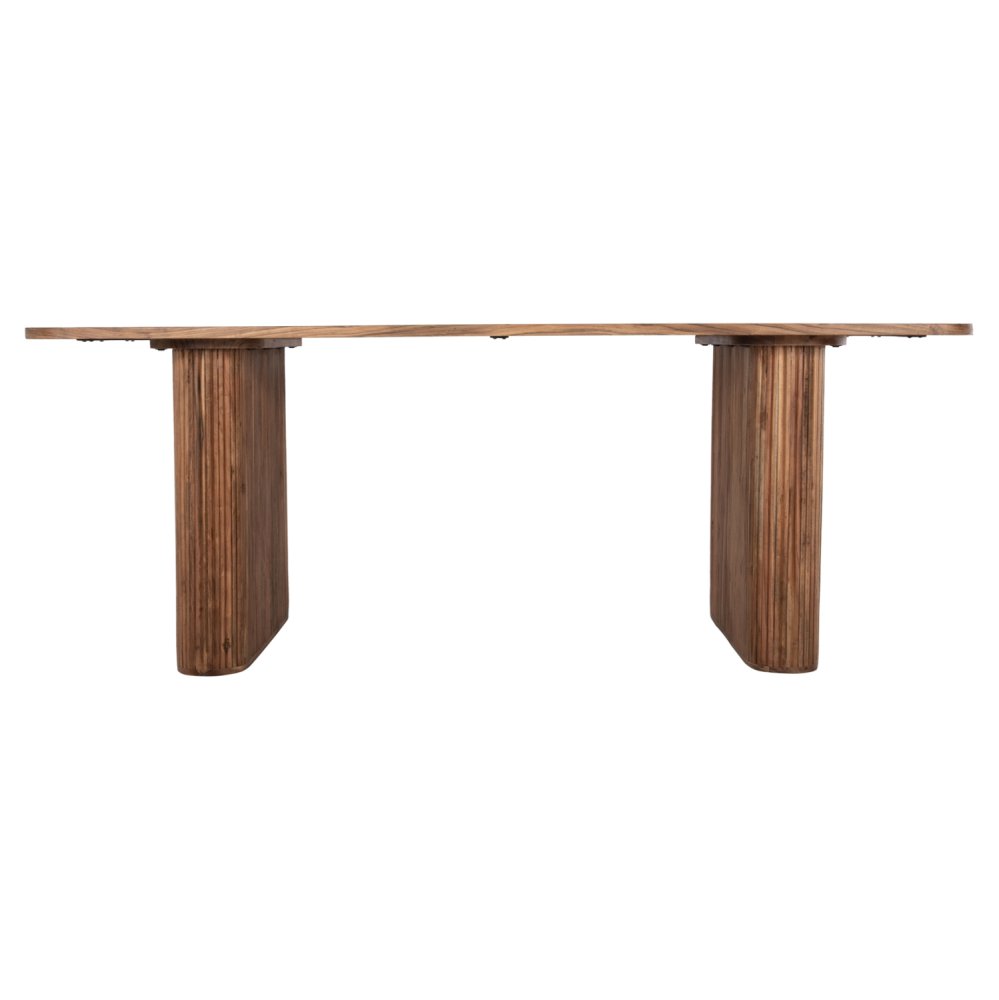 ESSTISCH MASSIVES AKAZIENHOLZ IN NATUR 200,5x100x72Hcm
