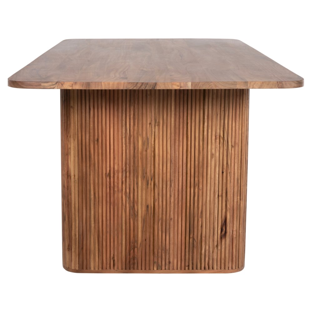 ESSTISCH MASSIVES AKAZIENHOLZ IN NATUR 200,5x100x72Hcm