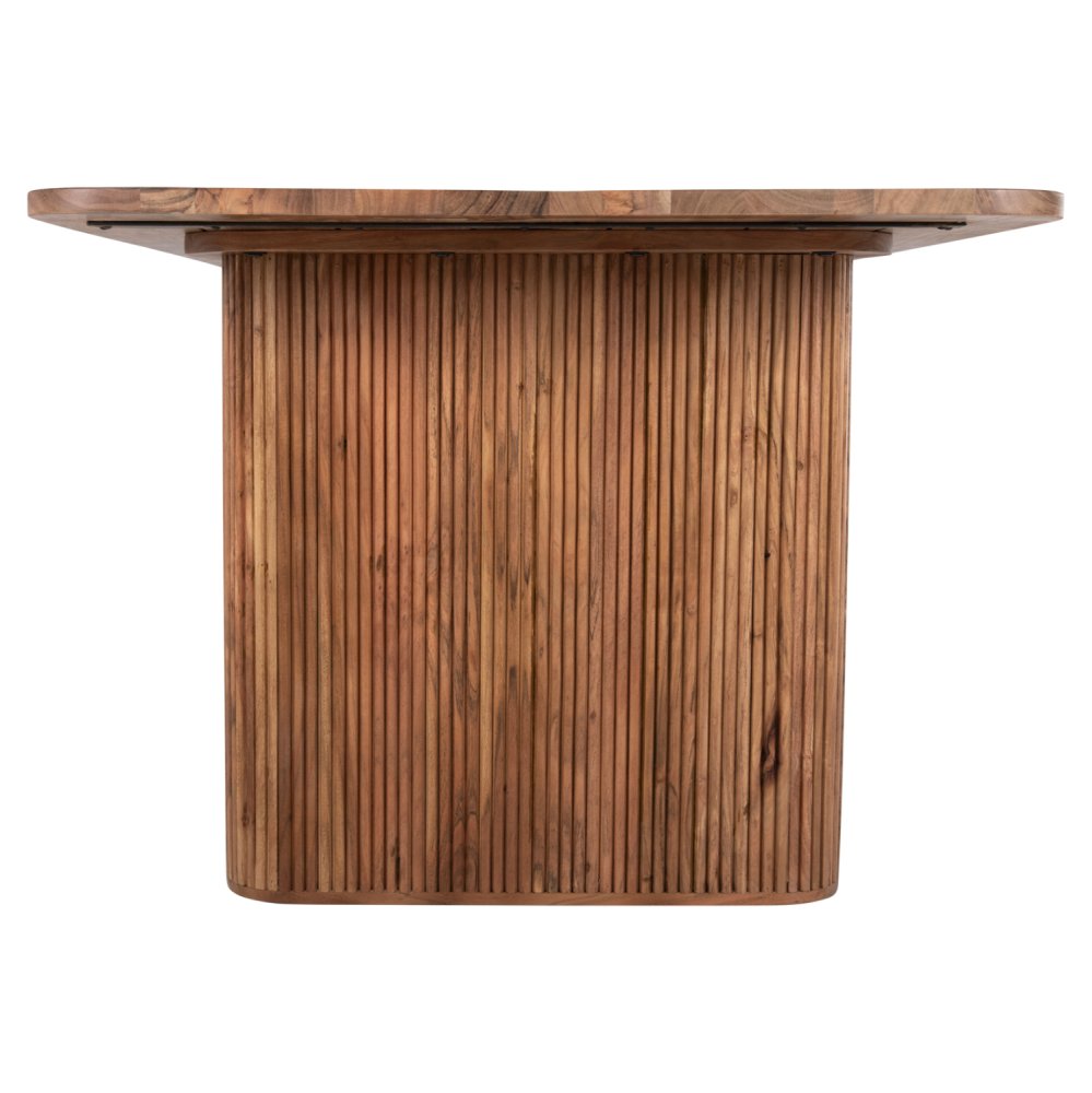ESSTISCH MASSIVES AKAZIENHOLZ IN NATUR 200,5x100x72Hcm