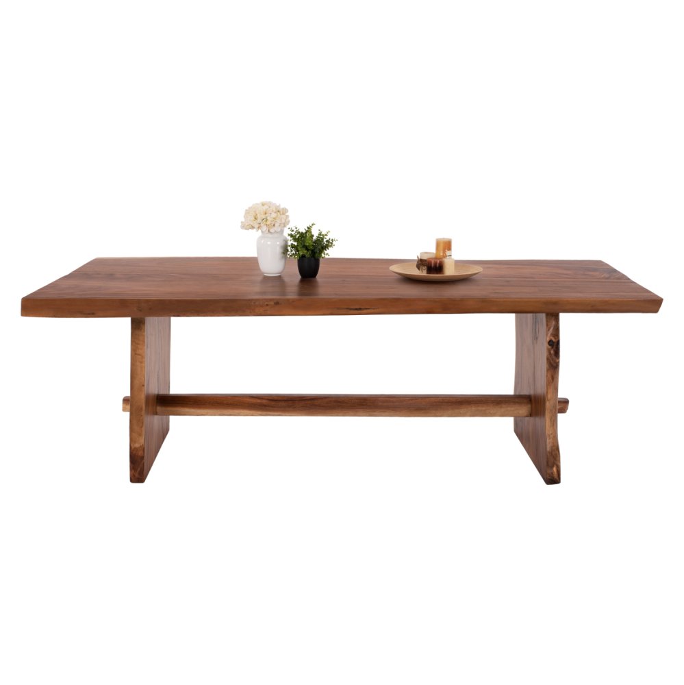 ULYSES ESSTISCH MASSIVES SUARHOLZ IN NATÜRLICHER DICKE 9 cm 300 x 100 x 78 cm