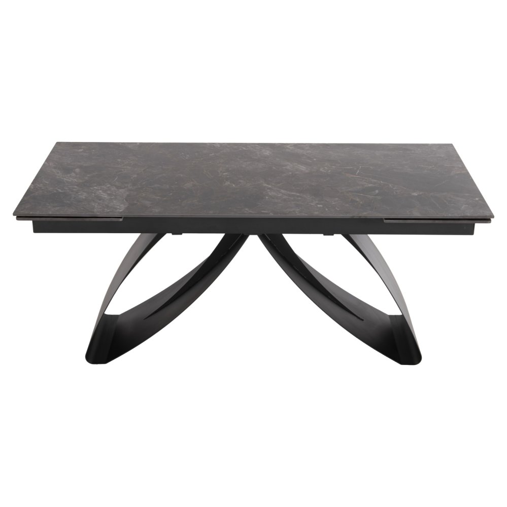 ESSTISCH TEGATT KERAMIKPLATTE AUSZIEHBAR-SCHWARZ 180-260x90x77Hcm
