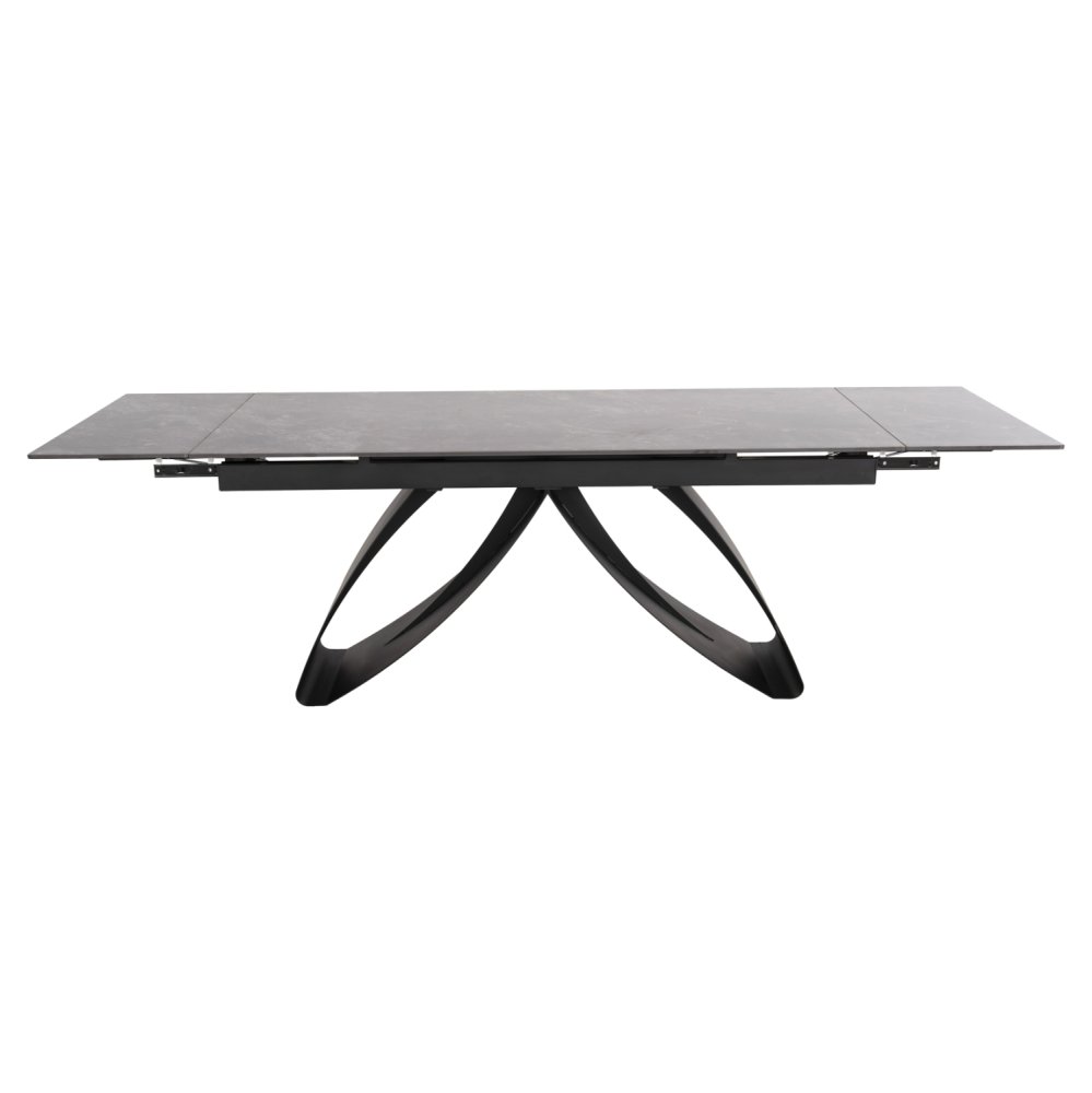 ESSTISCH TEGATT KERAMIKPLATTE AUSZIEHBAR-SCHWARZ 180-260x90x77Hcm