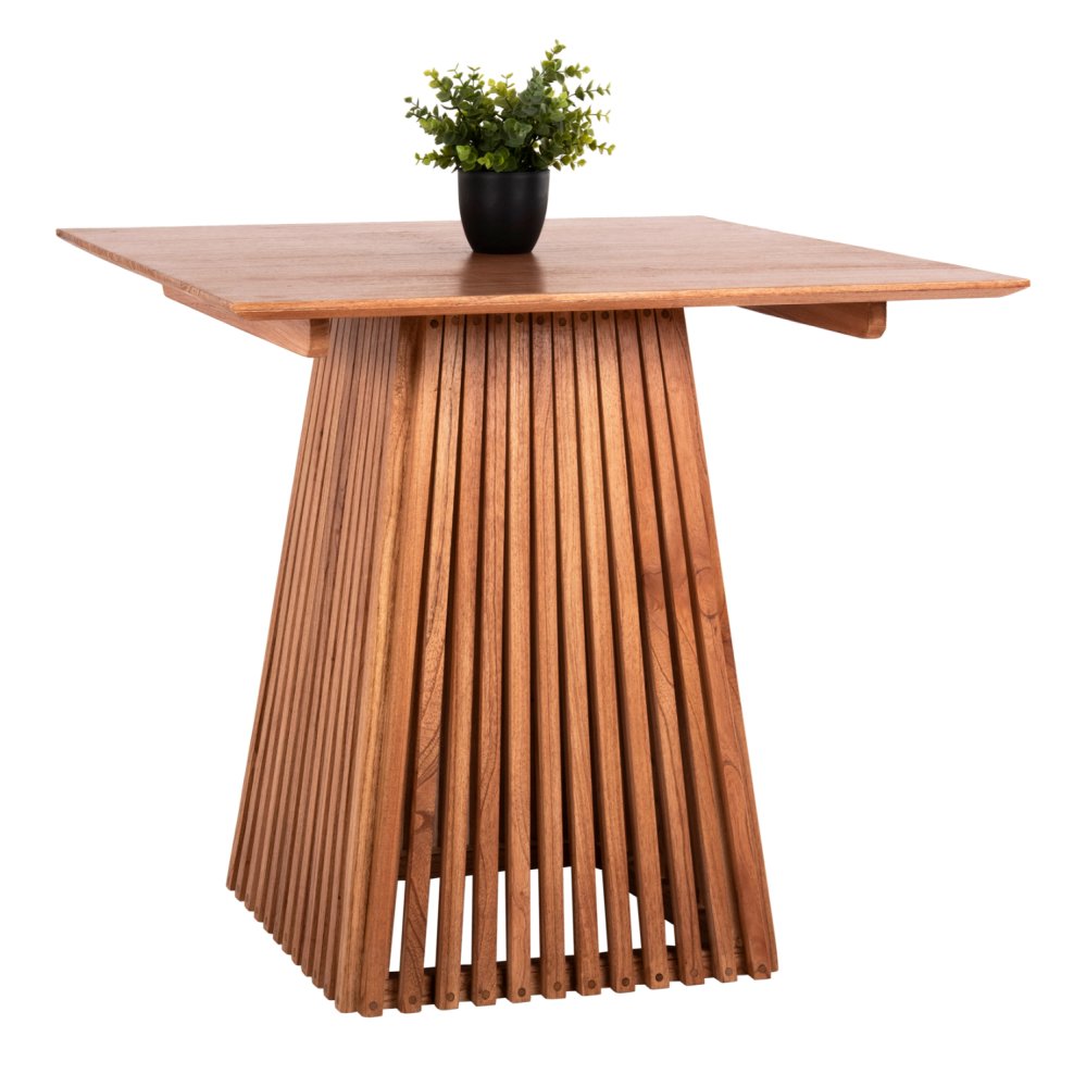 ESSTISCH QUADRATISCH MASSIVES MINDIHOLZ 80x80x75Hcm