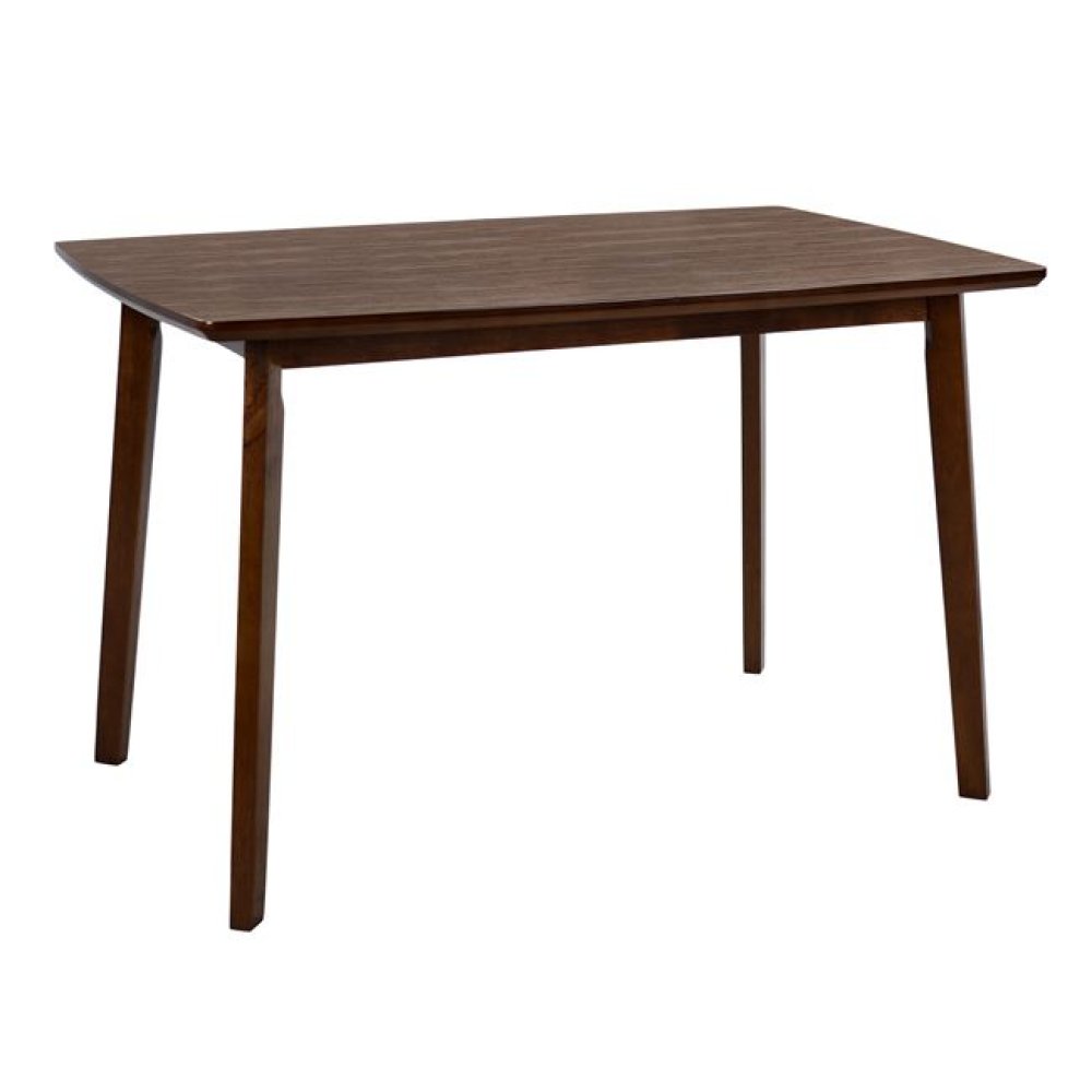 Simple modern wooden table in the color "walnut"