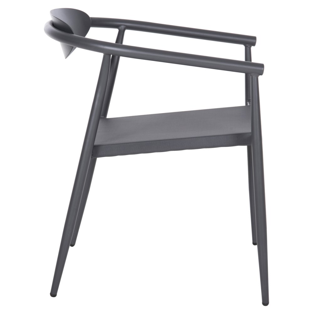 SESSEL ANTHRAZIT ALUMINIUM-ANTHRAZIT TEXTILENE 56x61x74,5Hcm