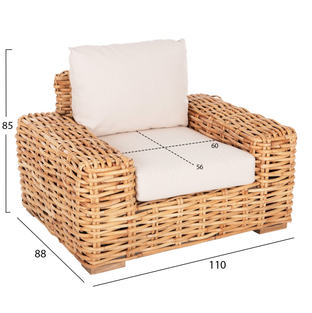 OUTDOOR-LOUNGE-SET 4-teilig MANGOHOLZ-SOFA-SITZER-2 SESSEL-COUCHTISCH