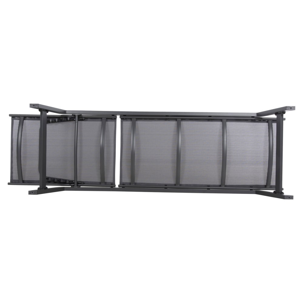 ALUMINUM SUNBED ANTHRACITE FRAME & TEXTILENE 191,5x55,5x89,5Hcm