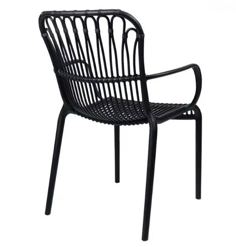 Sessel "Lola" aus Polypropylen in Schwarz