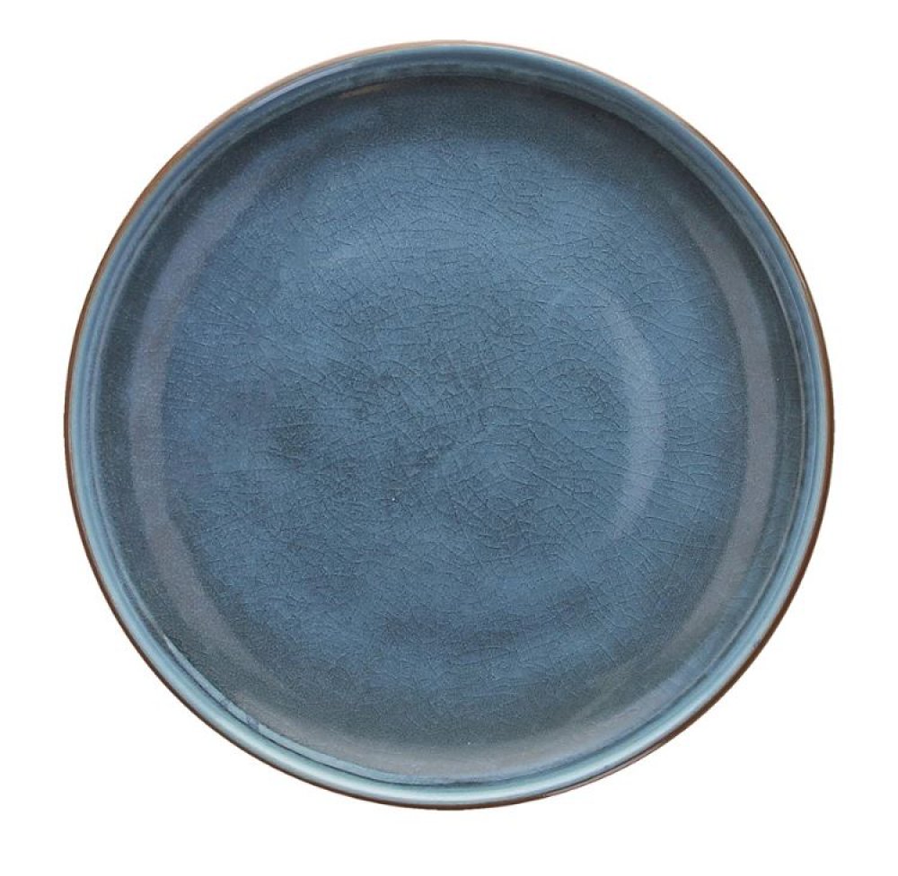 Flat plate Tognana Terra in blue Ø33 cm 6 set