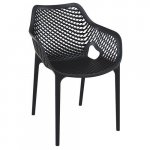 Sessel "Air" aus Polypropylen in schwarz