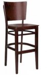 Edler barhocker aus buchenholz im farbton "wenge"