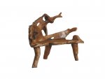 Sofa (Primitive Bank) handgefertigt aus massivem natürlichem Suarholz