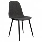 Designstuhl Leonardo aus Metall | In Grau