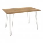 Wohnling Esstisch  NATURHOLZ 120x70x76cm | In Weiß